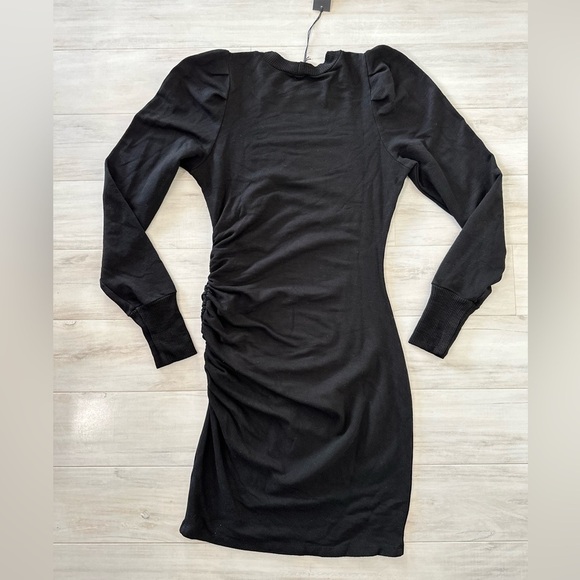 MWT Monrow Black Long Sleeve Sweater Dress - Picture 3 of 4